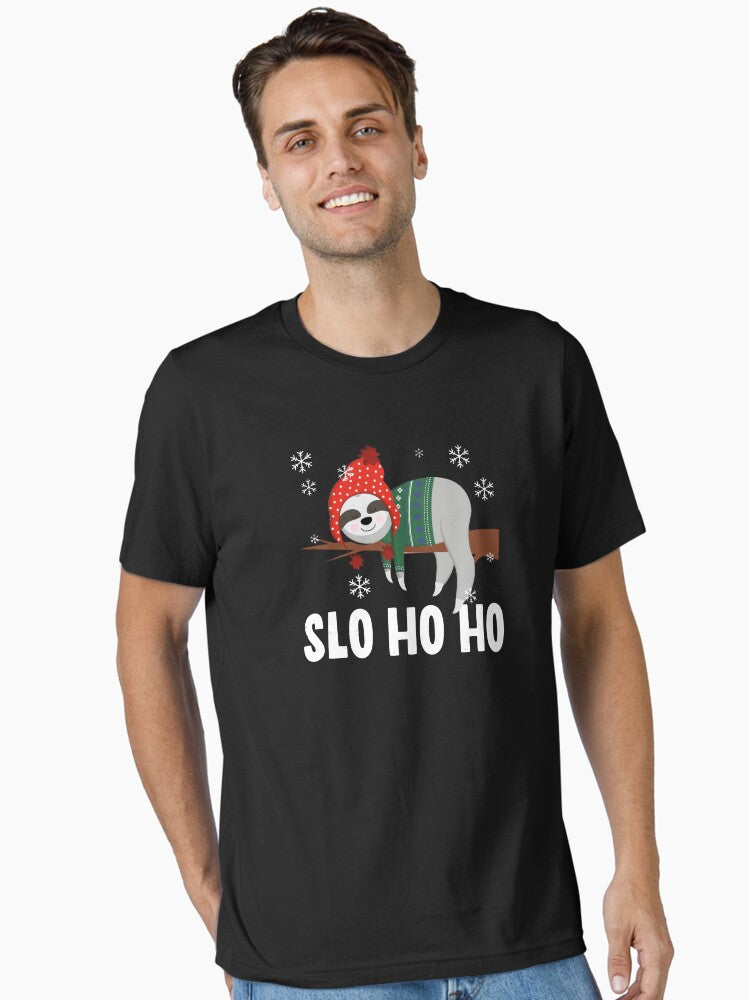 Slo Ho Ho Sloth Christmas Essential T-Shirt | Premium Unisex T-Shirt, Trending Graphic Tee