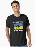 Australia United With Ukraine Kangaroo Australian Symbol Essential Shirt T Shirt Peace Message