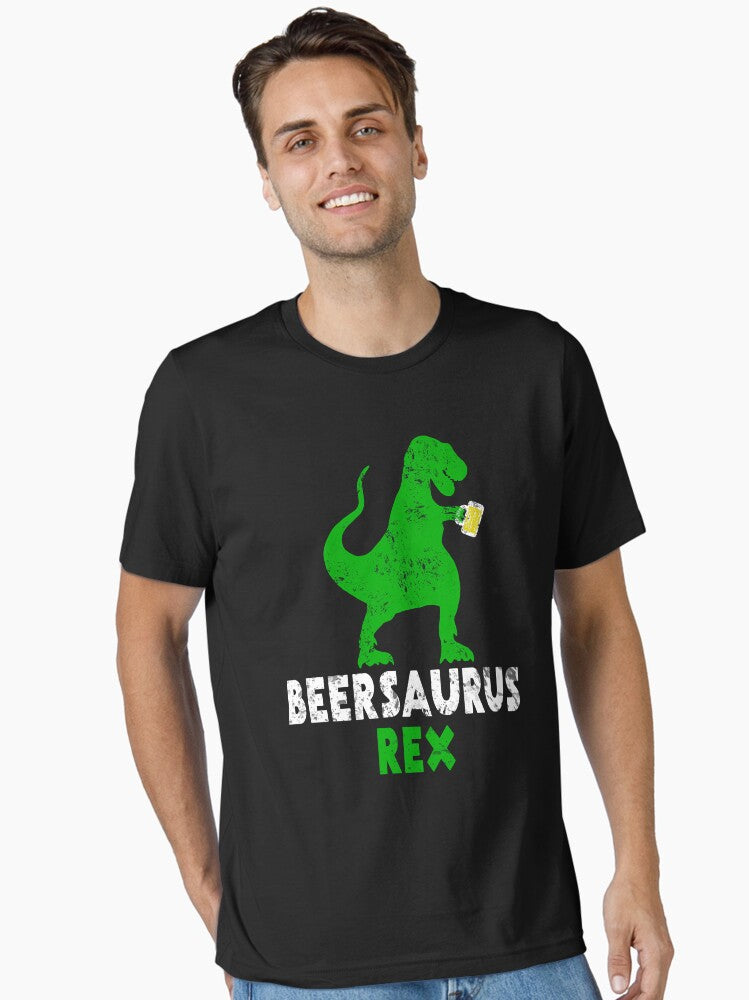 Beer Saurus Rex Essential Shirt T Shirt Everyday Wear