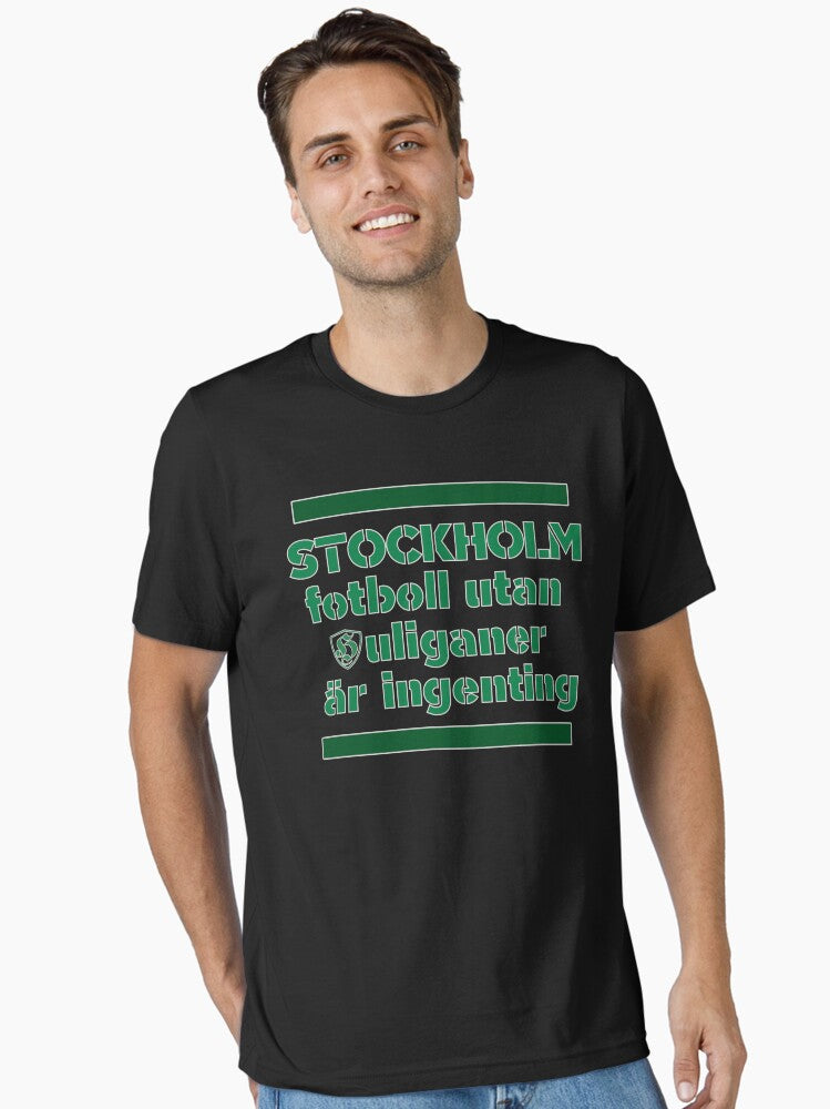 Hammarby Stockholm Hooligans Football Fanatics Essential Shirt T Shirt US Trend