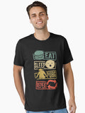 Eat Sleep Pubg Repeat retro video game Essential T Shirt T Shirt Premium Print Best Seller Look