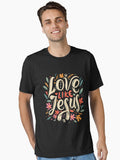 Flower Love Like Jesus Religious God Christian Vintage Retro Essential Shirt T Shirt Minimal Style