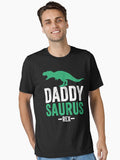 Daddy Saurus Rex Father Day Dad Life Essential Shirt T Shirt Premium Quality