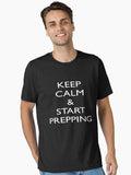 Keep Calm Start Prepping Shirt Funny Prepper Tee
