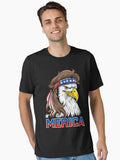 Eagle Mullet Shirt 4th of July American Flag Merica USA Essential Shirt T Shirt Premium Quality
