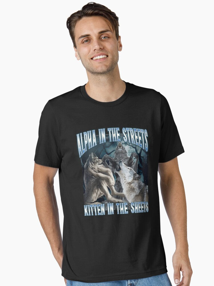 Alpha In The Streets Kitten In Sheets Essential T-Shirt | Premium Unisex T-Shirt, Trending Graphic Tee