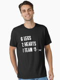 Funny Canicross 6 Legs 2 Hearts 1 Team