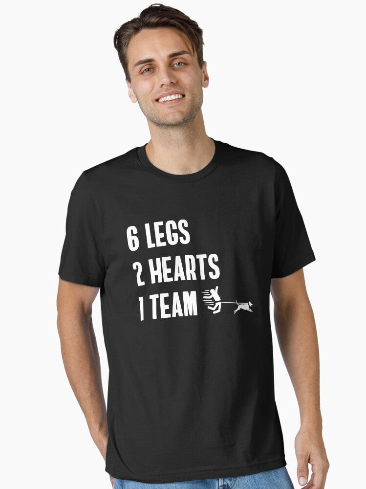 Funny Canicross 6 Legs 2 Hearts 1 Team