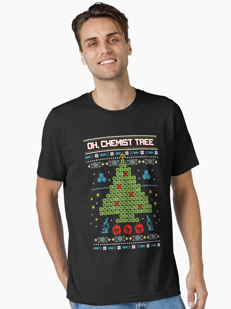 Oh Chemist Tree Ugly Christmas Sweatshirt Essential TShirt Sweatshirt | High-Quality Print | Perfect Holiday Gift