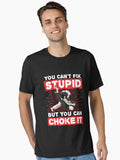 Jiu Jitsu You Can t Fix Stupid But You Can Choke It Essential T Shirt T Shirt Streetwear Style Gift Ready