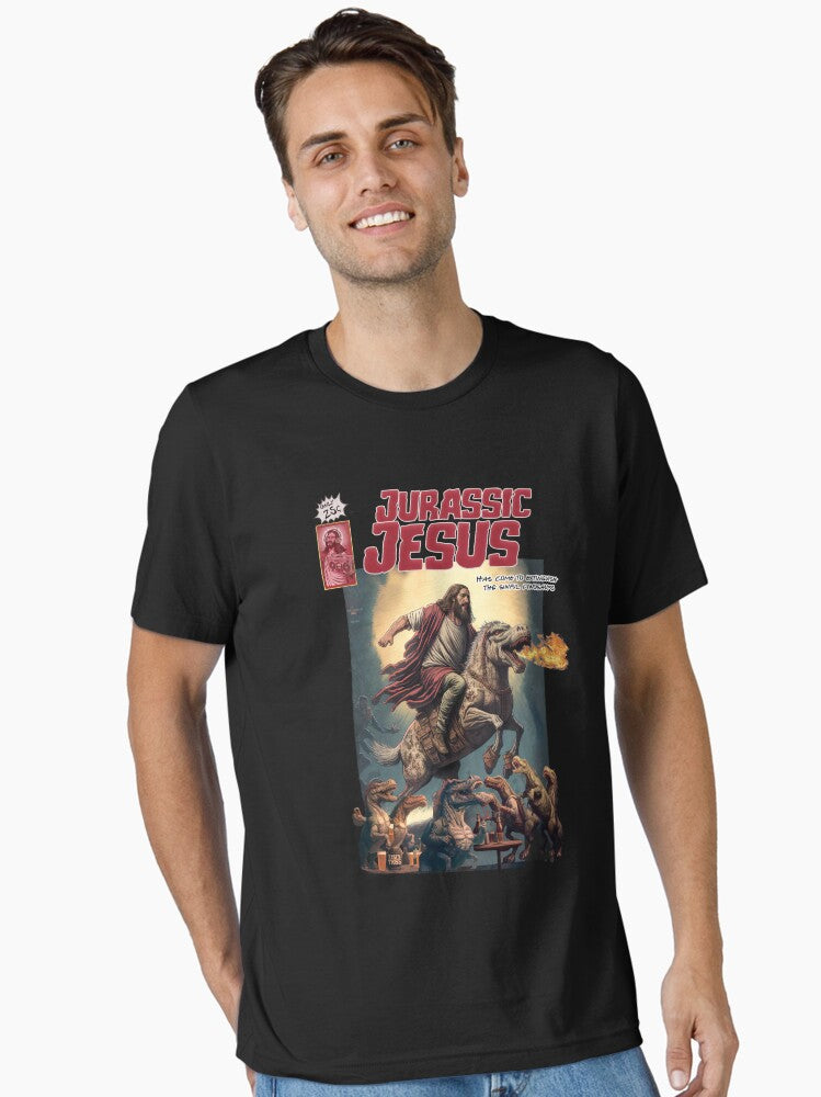 Jurassic Jesus Essential Shirt T Shirt Clean Design