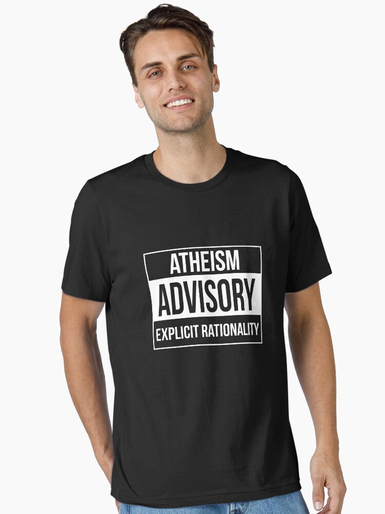 Atheism Advisory Explicit Rationality Essential T Shirt T Shirt Premium Print