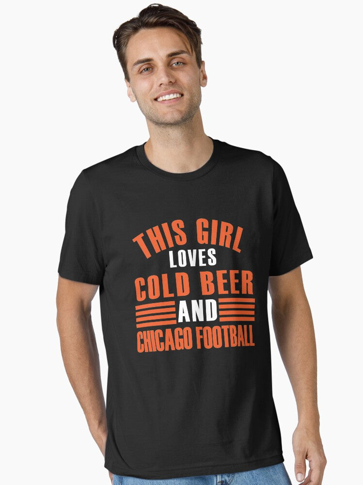 This Girl Loves Cold Beer And City Football Essential T Shirt T Shirt Cute Design