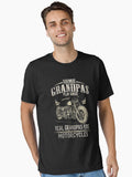 Real Grandpa Rides Motorcycle shirt Essential T Shirt T Shirt Trending US Limited Drop Feel