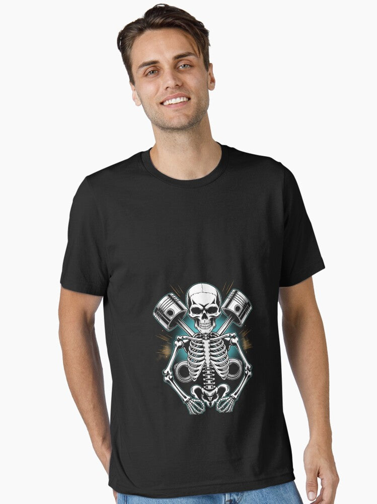 Motor Head Speed Shop Car and Motorcycle Gearheads Skeleton Motor Head Speed Shop Hot Rod Mechanic Car Lover Essential T