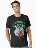 Neigh Slayer Funny Horse Knight Pun Medieval Fantasy Humor Essential T Shirt T Shirt Streetwear Style Funny Gift
