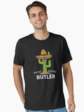 Fun Funny butler Humor Gifts Funny Cactus illustration distressed Design Meme Saying butler Dad Husband Christmas Father
