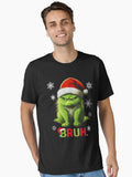 Grinch Cat Bruh Christmas Shirt for Teen Boys Funny Christmas Bruh Essential T Shirt T Shirt Holiday Trending Christmas