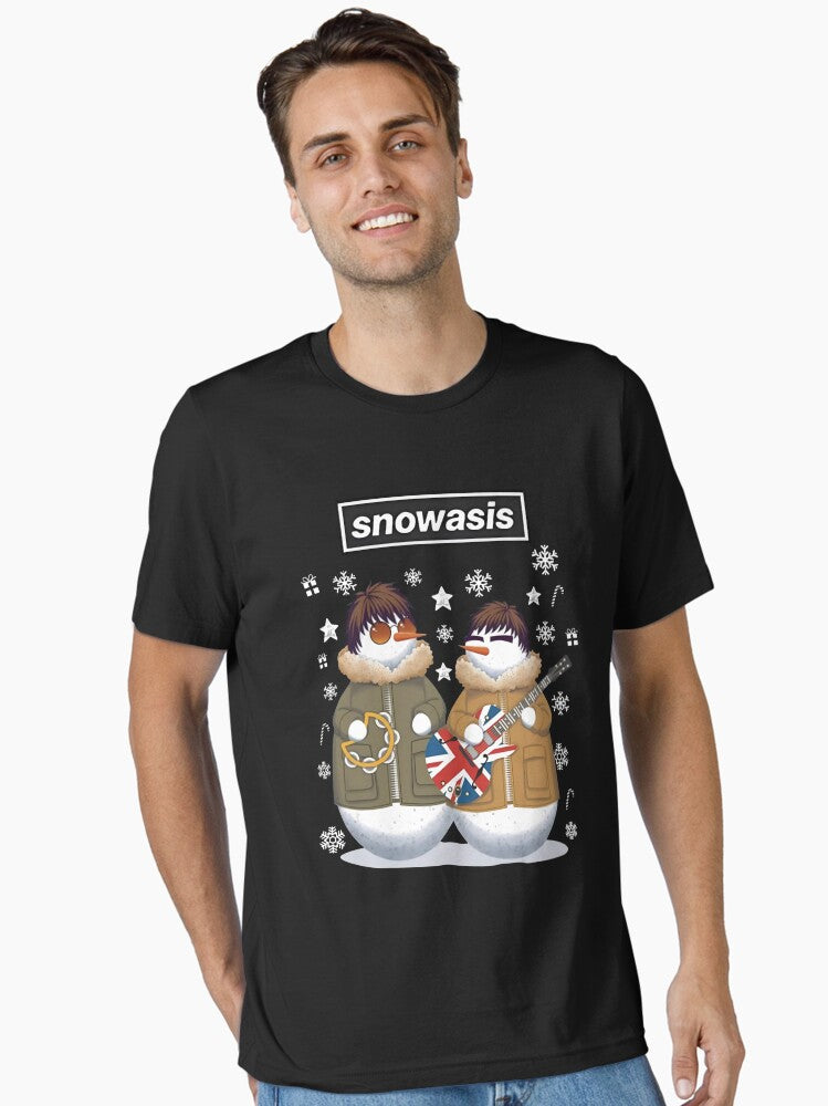 Snowasis Oasis Christmas Jumper Snowasis Some Might Sleigh Oasis Merch Xmas Ugly Christmas Jumper Oasis Essential TShirt T-Shirt | Cute Festive Style | Trending Festive Apparel