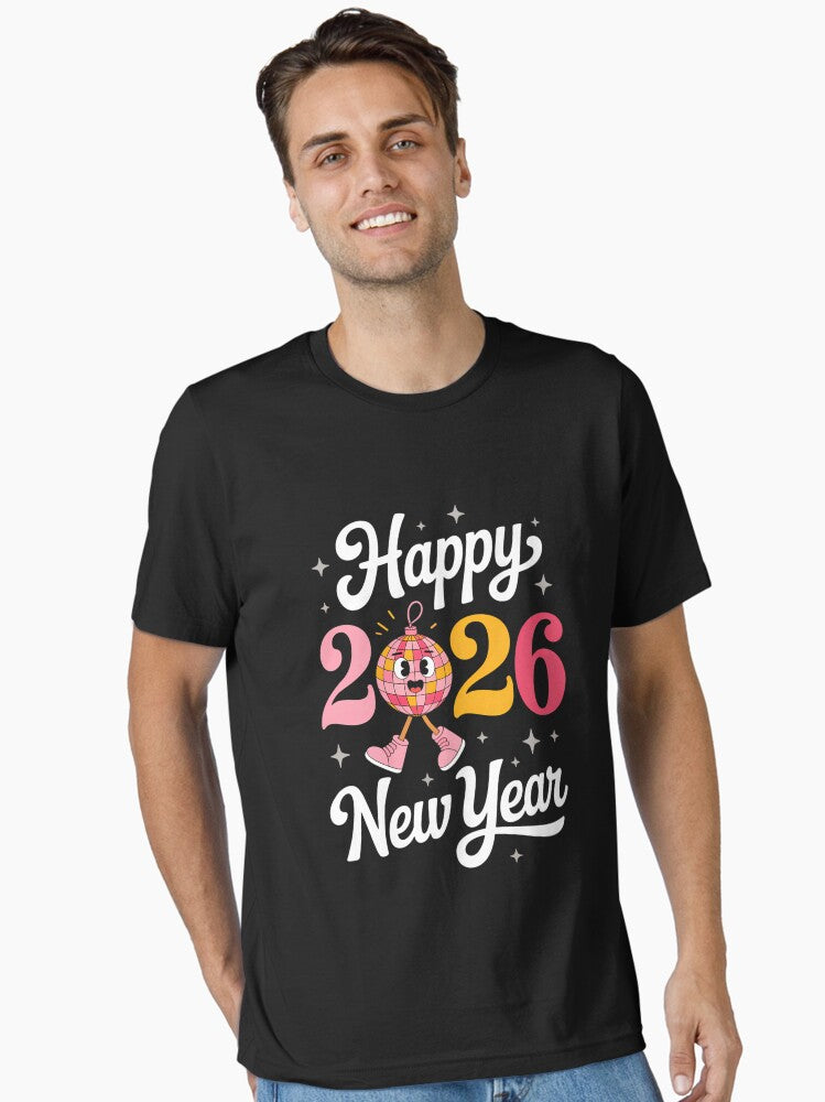 New Year s Eve Hello 2026 Happy New Year 2026 Disco Essential T Shirt T Shirt Streetwear Style Best Seller Look