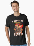I Refuse To Tolerate Gluten Funny Cat Meme Essential T-Shirt | Premium Unisex T-Shirt, Trending Graphic Tee