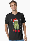 Funny Grinch Green Cat Bruh Christmas Gifts Essential T Shirt T Shirt Holiday Trending Christmas Season Pick