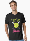 Baseball I know I Play Like A Girl Try To Keep Up Softball Essential T Shirt T Shirt Comfort Fit Fan Favorite