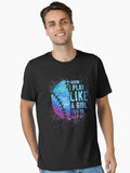 I Know I Play Like A Girl Try To Keep Up Softball Funny Softball Women Girls Essential T Shirt T Shirt Premium Print