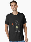 Funny Mens Padel Guy Stick Figure Illustration Essential T Shirt T Shirt Streetwear Style Everyday Wear