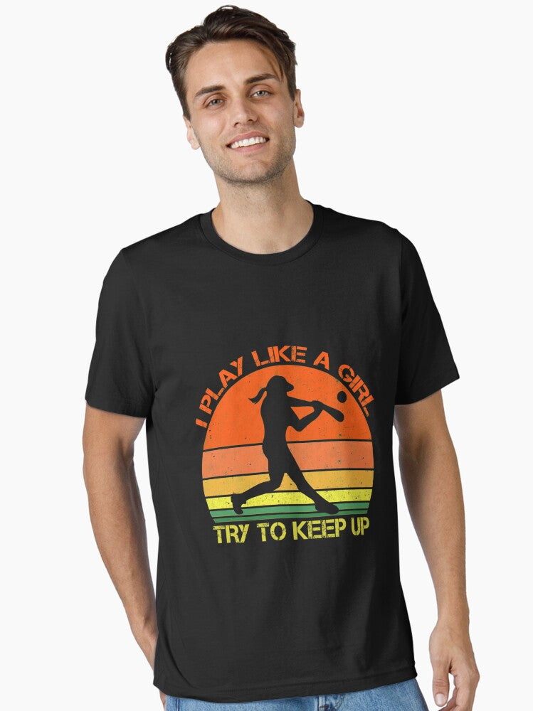 Baseball Play Like A Girl Essential T Shirt T Shirt Trending US Best Seller Look