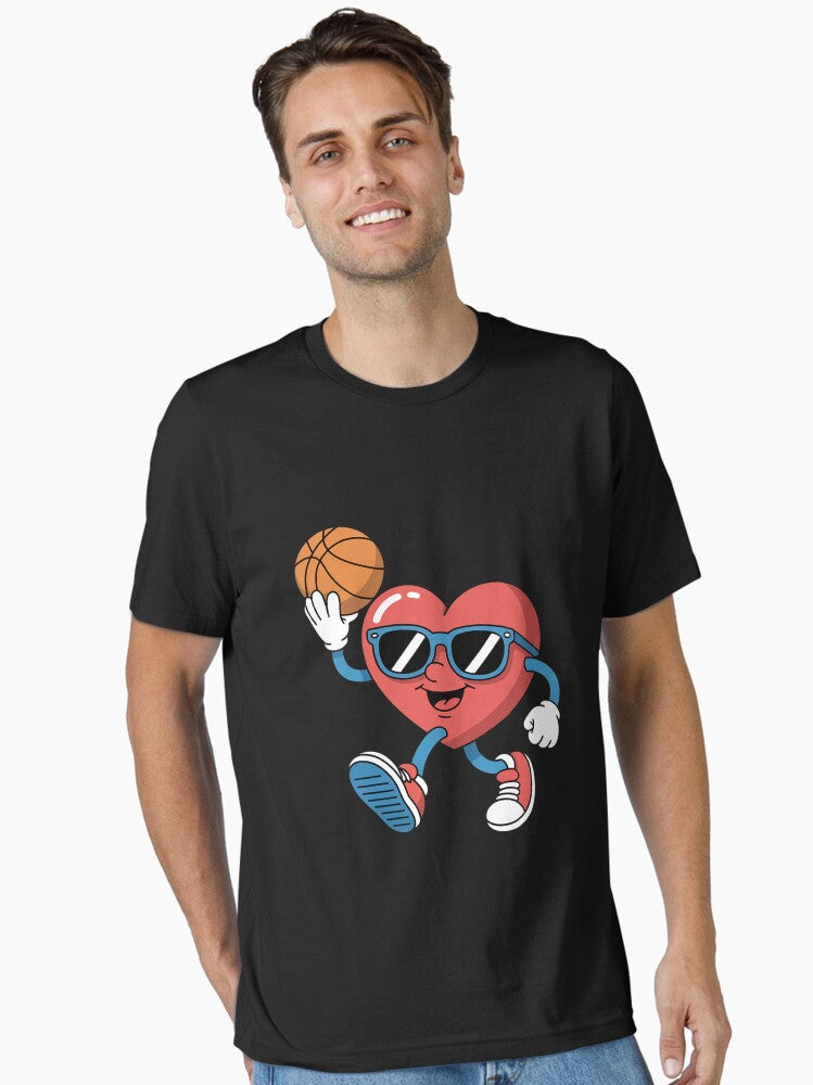 Valentines Day Basketball Boys Kids Essential Shirt T Shirt Minimal Style