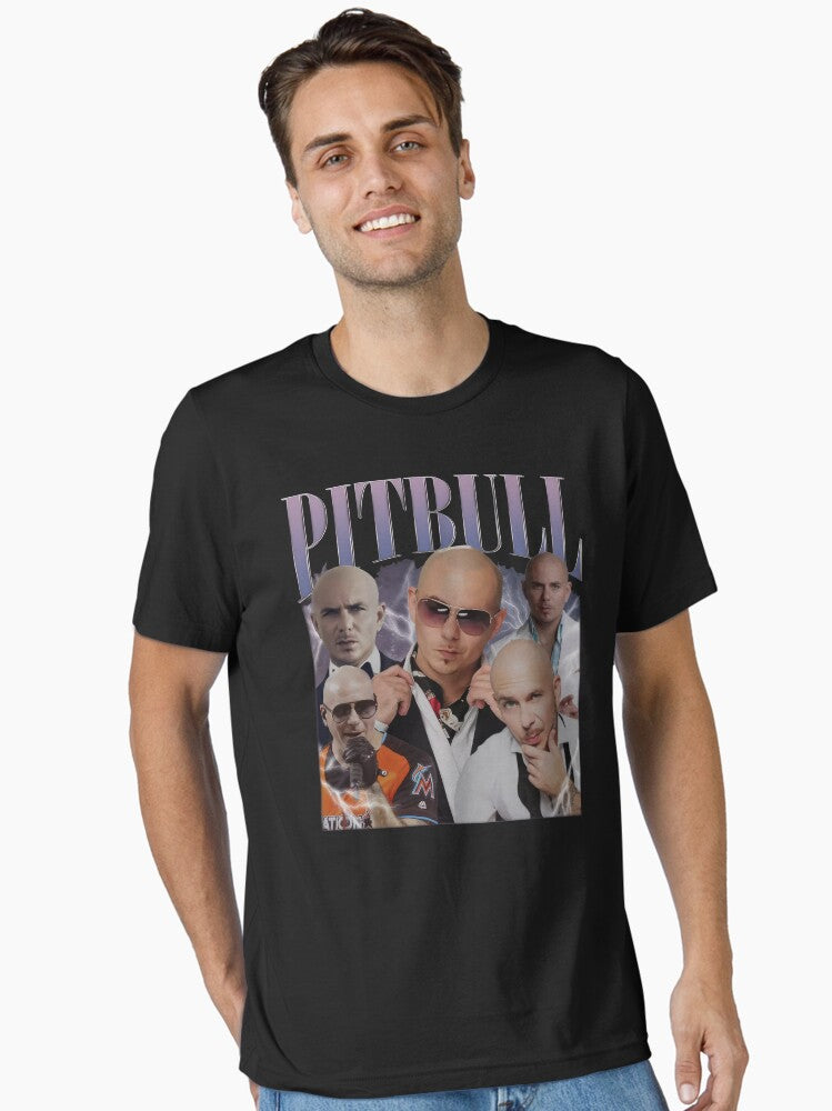 Vintage Pitbull Mr Worldwide Essential T-Shirt | Premium Unisex T-Shirt, Trending Graphic Tee
