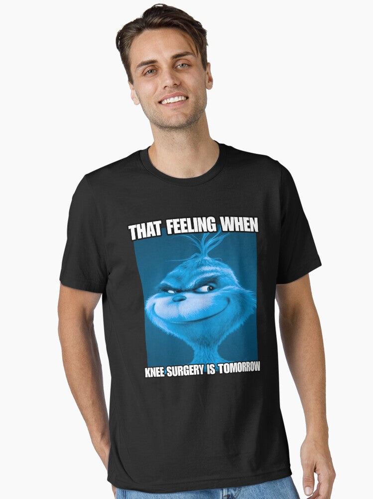 That Feeling When Knee Surgery is Tomorrow Meme Viral Blue Grinch Knee Surgery Trend Viral Social Media Joke About Surge