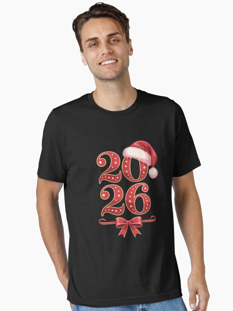 Merry 2026 Family Matching Costume Xmas 2026 Essential T Shirt T Shirt Viral TikTok Modern Aesthetic
