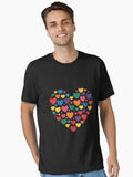 Hearts School Valentines Day Cute Essential Shirt T Shirt Clean Design