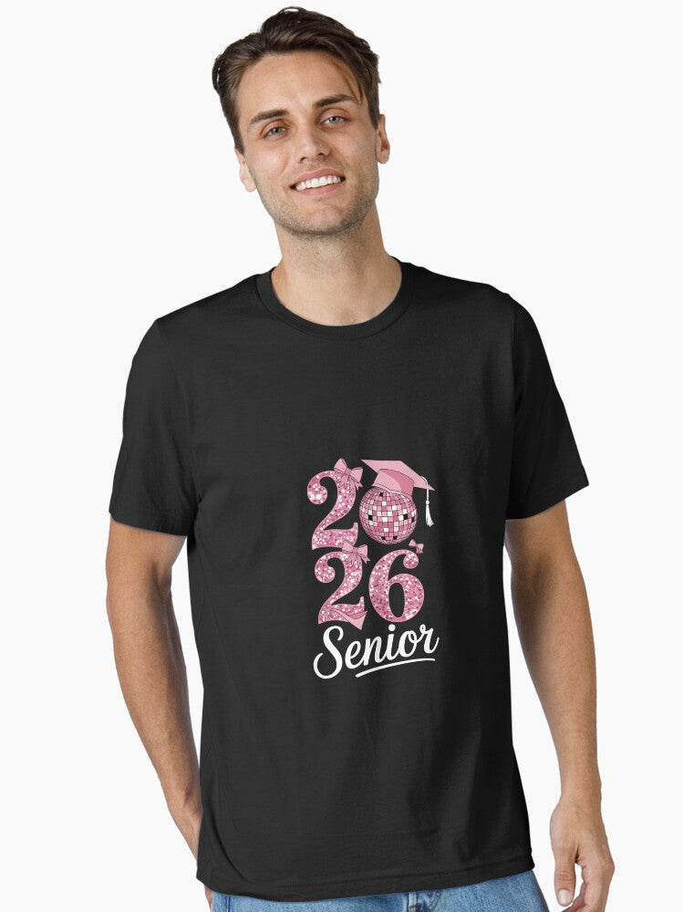 Senior 2026 Coquette Bow Graduation Class Of 2026 Essential T Shirt T Shirt Trending US Modern Aesthetic