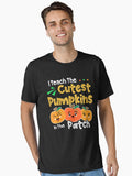 I Teach the Cutest Pumpkins in The Patch Teacher Halloween Gifts For Men and Women Gift Halloween Day Thanksgivi T Shirt