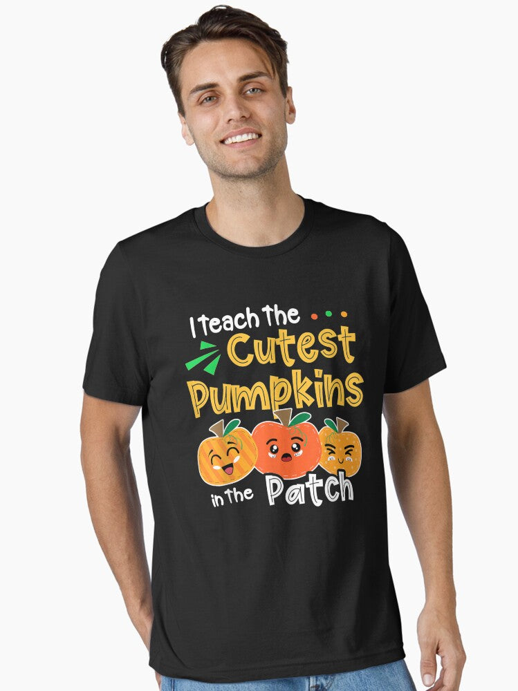 I Teach the Cutest Pumpkins in The Patch Teacher Halloween Gifts For Men and Women Gift Halloween Day Thanksgivi T Shirt