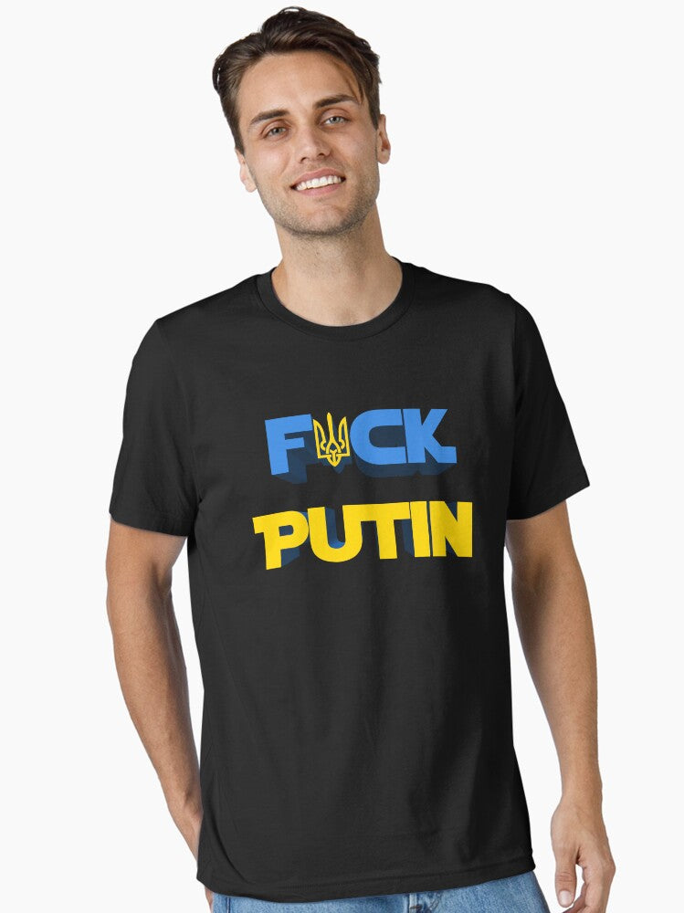 fuck putin I stand with Ukraine ghost of Kyiv Stand with Ukraine stop war in Ukraine female power Essential Shir T Shirt