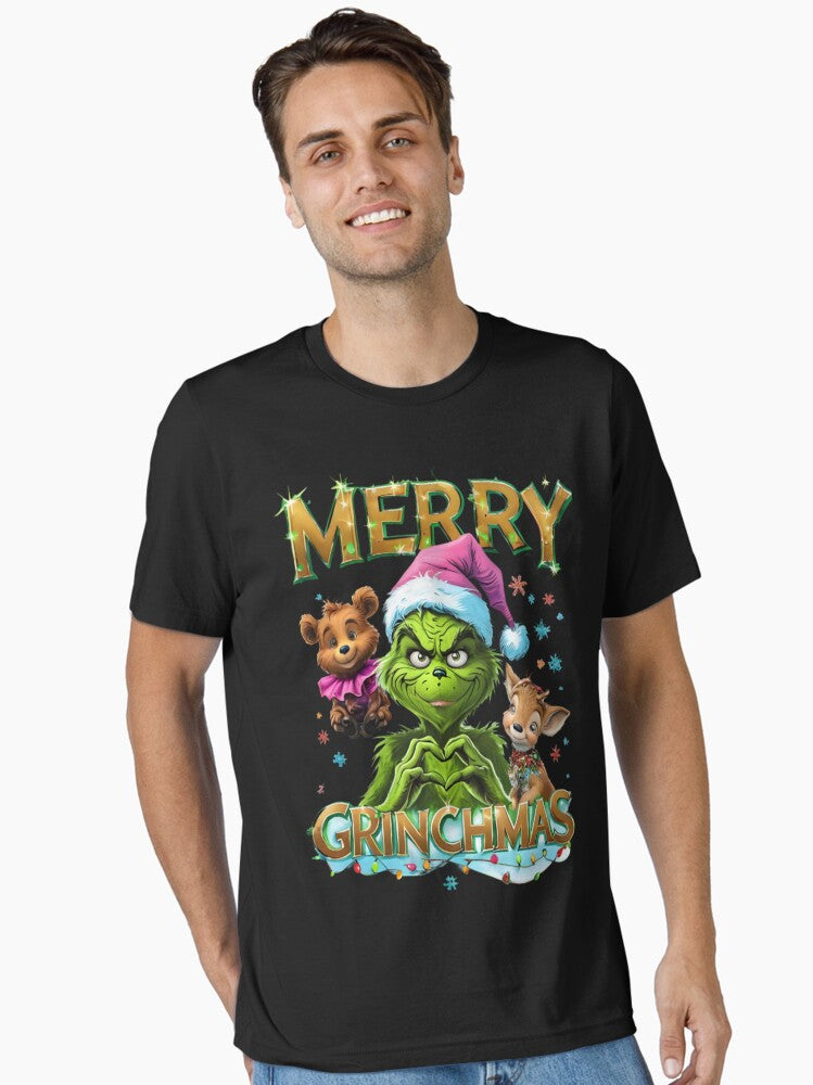 Merry Grinchmas Funny Christmas Cartoon Design Essential T Shirt T Shirt Holiday Trending Christmas Season Pick