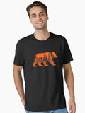 Downtown City City Skyline Walking Bear Silhouette Essential T Shirt T Shirt Cute Design