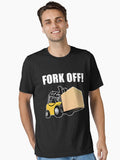 Funny Forklift Fork Off Design Essential T Shirt