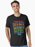 Retro Vintage Things We Did Didn t Want Will Won t Do Essential T Shirt T Shirt Comfort Fit Everyday Wear