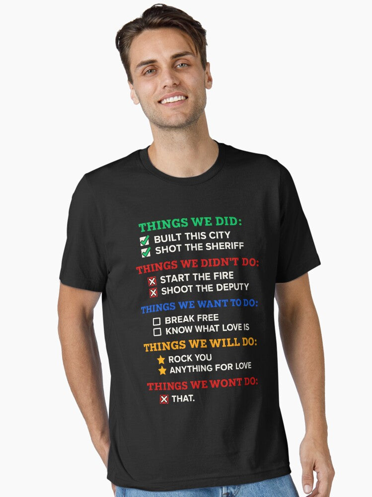 Vintage Things We Did Didn t Want Will Won t Do Retro Essential T Shirt T Shirt Premium Print Best Seller Look