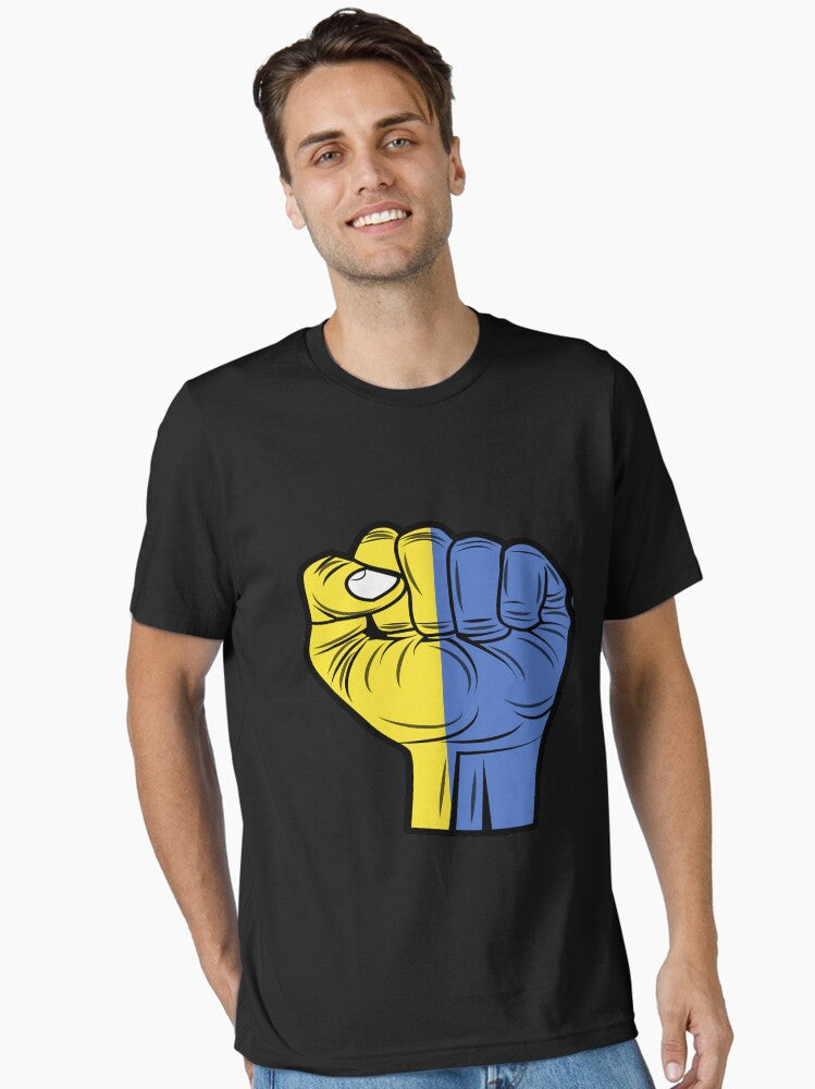stand with ukraine Hand Classic Essential Shirt T Shirt Clean Design