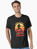 Born To Play Baseball Forced To Go To School Vintage Essential T Shirt T Shirt High Search Demand Limited Drop Feel