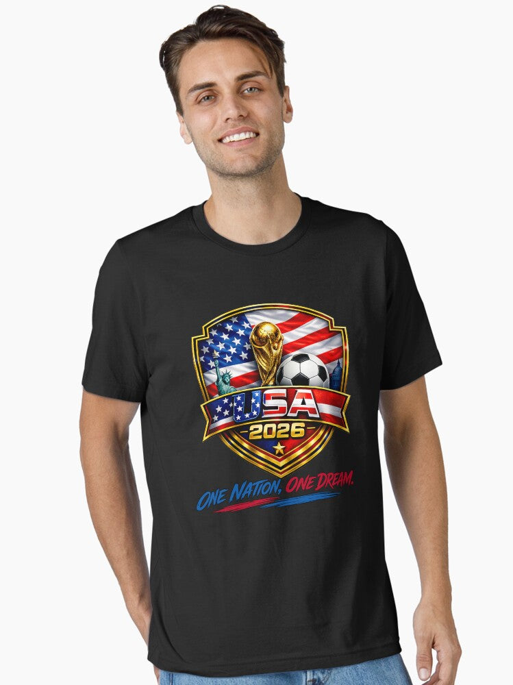 USA Football 2026 Football Fan Shirt | America Soccer Supporter Tee usa soccer national team Essential T-Shirt