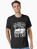 Easily Distracted By Classic Cars Funny Old Vintage Car Guy Essential T Shirt T Shirt Trending US Daily Wear