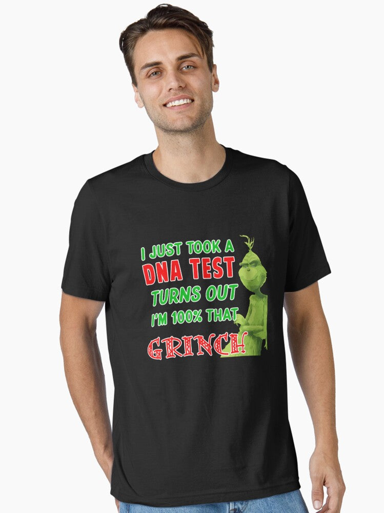 The Grinch DNA Test Funny Christmas Meme Design Essential T Shirt T Shirt Holiday Trending Christmas Season Pick