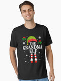 Grandma Elf Matching Family Grandmother Christmas Pajama Essential T-Shirt | Premium Unisex T-Shirt, Trending Graphic Tee